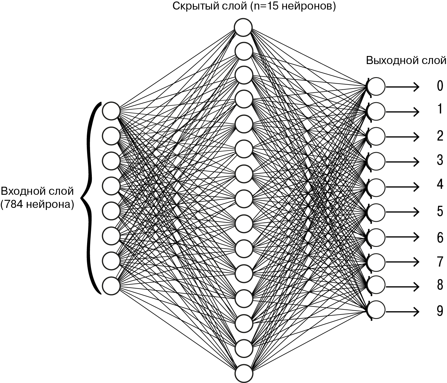 Пример нейронной сети